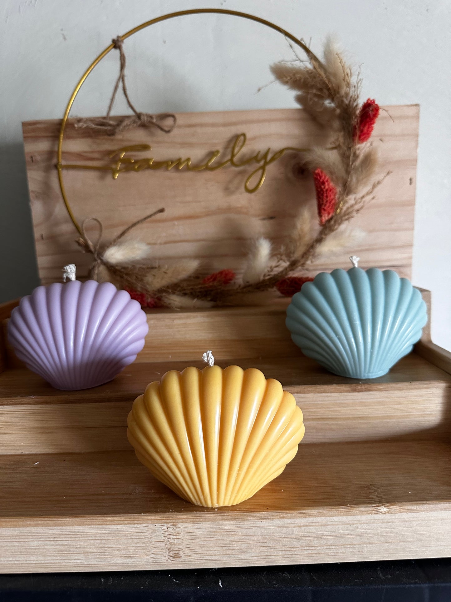 Bougie coquillage